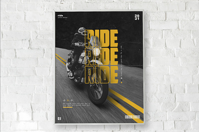 Ride - Poster Design graphic graphic design graphicdesign graphics grunge grunge texture minimal minimalism minimalist minimalistic monochromatic monochrome poster poster art poster design