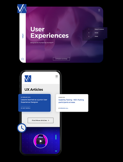 VIGA Interactive design logo ui ux web website
