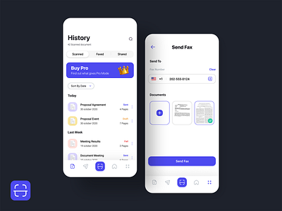 Fast Fax app app design fax ios ui ux
