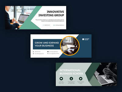 Facebook covers for business pages banner design business design facebook cover figma social media ui