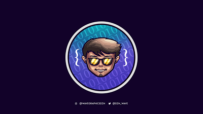 Tech Guy bitcoin cool crypto design glasses illustration mascot character mascot logo tech