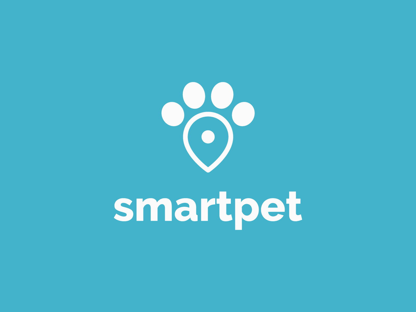 Smartpet logo animal app blue color design flat graphic icon lettering logo logo design logodesign logotype motion motion design motiongraphics pet type vector