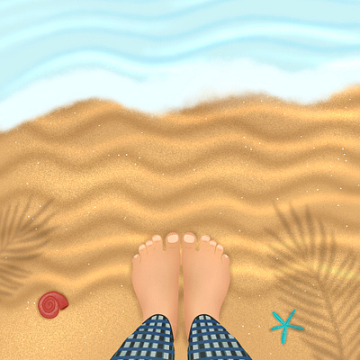 Love for Beaches digital art illustration nature procreate procreateart vector