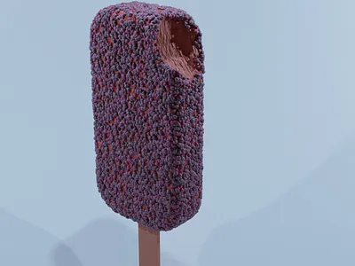 Choco bar blender flat icecream illustration minimal