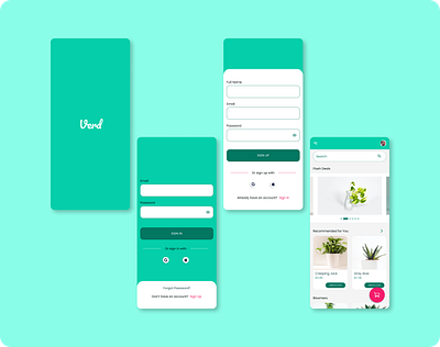 Verd app uidesign