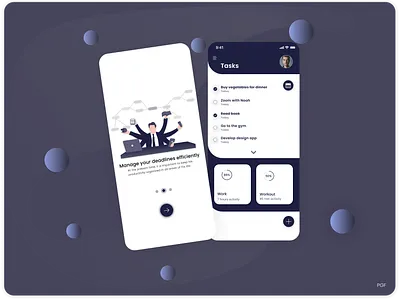 Task Manager Application Shot - Ux/Ui Design 💻 app application design free illustration minimal reviews shot ui ux