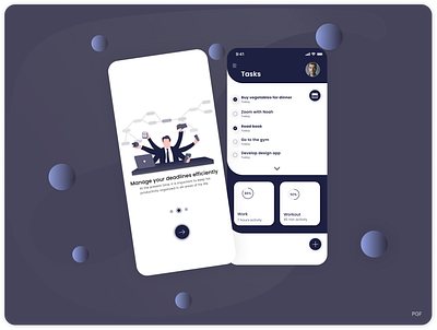 Task Manager Application Shot - Ux/Ui Design 💻 app application design free illustration minimal reviews shot ui ux