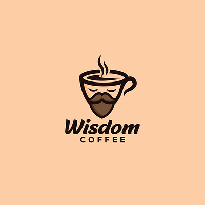 wisdom coffee art branding design designs graphic design icon illustration illustrator logo vector