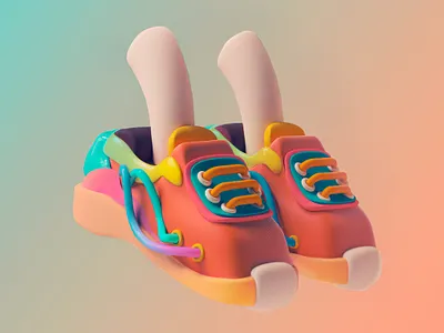 sneakers social2 3d characterdesign cinema color culture design digital illustration maxon modeling rendering sneakers style versionvadi vray