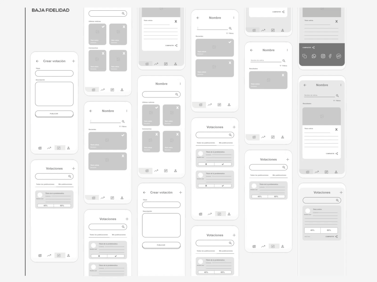 Verify | Wireframe UX/UI News App Concept app app concept app design fidelity gif high fidelity interaction design interfacedesign low fidelity news news app news app ui prototype sketch uxui wireframe wireframe design wireframing