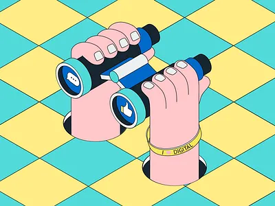 Digital strategy art design digital illustration isometric strategy vector