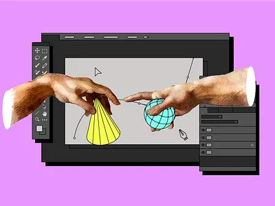 Сomputer graphics artist art design illustration skillbox vector