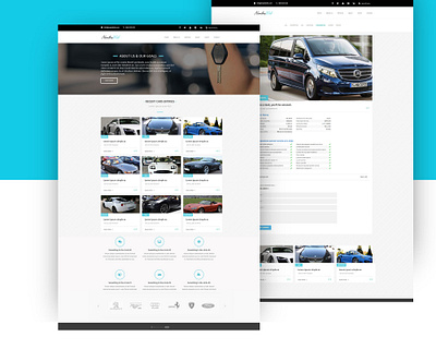 Luxury car rental Web Design blue luxury luxury car rental rental rental car responsive design ui uiux web car web designer webdesign website