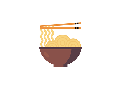 Ramen daily design flat food food and drink icon illustration illustrator logo vector