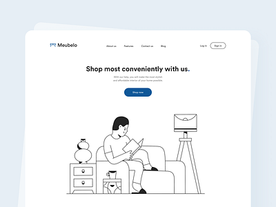 Furniture Website app app design application blue clean ecommerce furniture website interaction design interface design ios iphone minimal mobile screen ui uidesign user experience user interface ux uxdesign