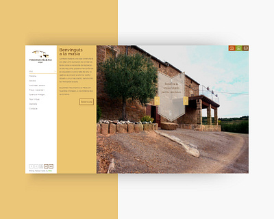 Charming rural house branding css design homepage layout logo mountain rural house ui ux uxui web website