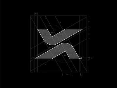 SpaceX-The Construction Grid bold branding branding design construction futuristic grid logo mark spacex tech technology tesla visual identity