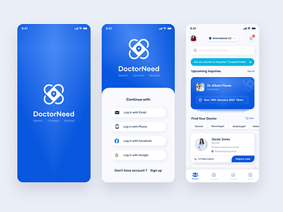 Find Doctor Mobile App 2021 android app design appointment appointment booking doctor doctor appointment flat hospital ios app design medical mobile ui trending ui uidesign uiux userinterface