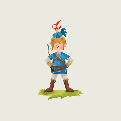 Link art design digital digital illustration drawing illustration link palette procreate zelda