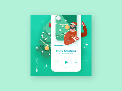 Merry Christmas & Happy New Year 2021 happy new year holiday illustration merrychristmas social media design