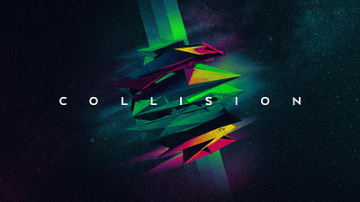 Collision abstract cinema4d colors photoshop shapes