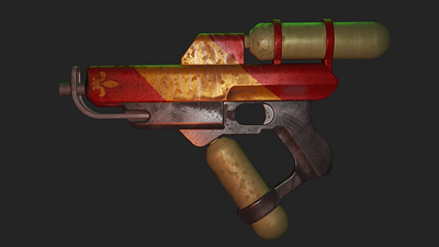 Water Gun In Substance Painter blender eevee pbr substance painter substancepainter watergun