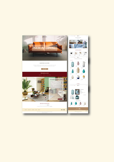 MAYNOOTH web design classy colors design funiture furniture furniture website luxurious luxury maynooth minimalist simple user experience user interface design vintage vintage design web webdesig