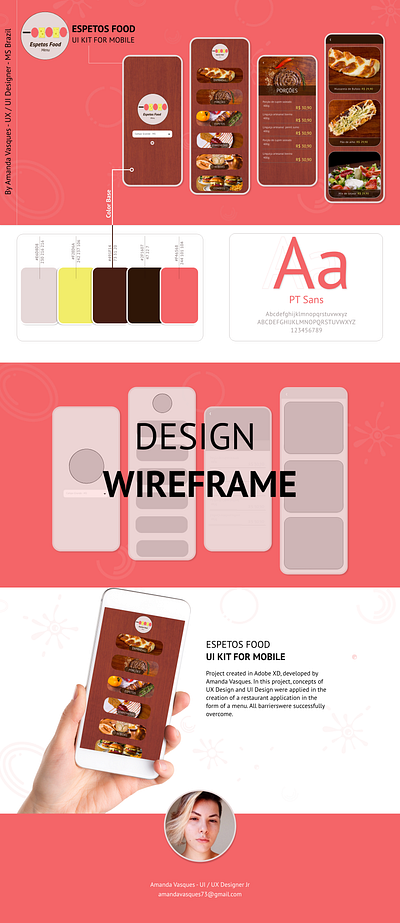 ESPETOS FOOD - Project for mobile UX/UI Design Adobe XD design mobile ui ui design ux