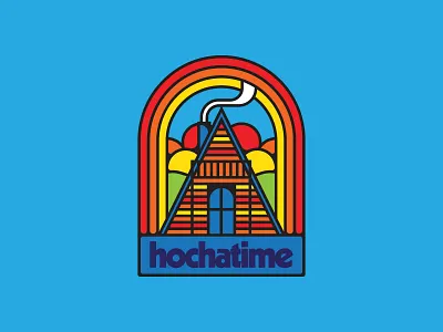 Quite A-Frame of Mind 1970s apparel flat hiking illustration nature oklahoma outdoors retro ui vector