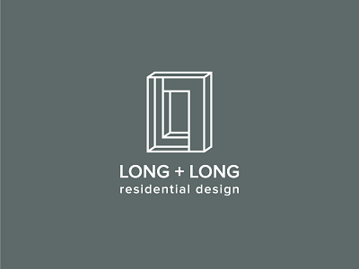 Long + Long logo alabama architecture birmingham creative design freelance graphic logo long residential ryan meyer work