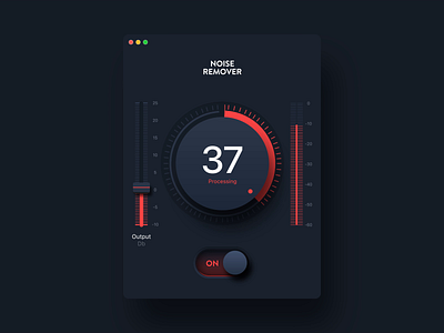 Tuner UI Concept animation app clean dark design desktop listen macos motion music skeuomorph slider tuner ui ux widget