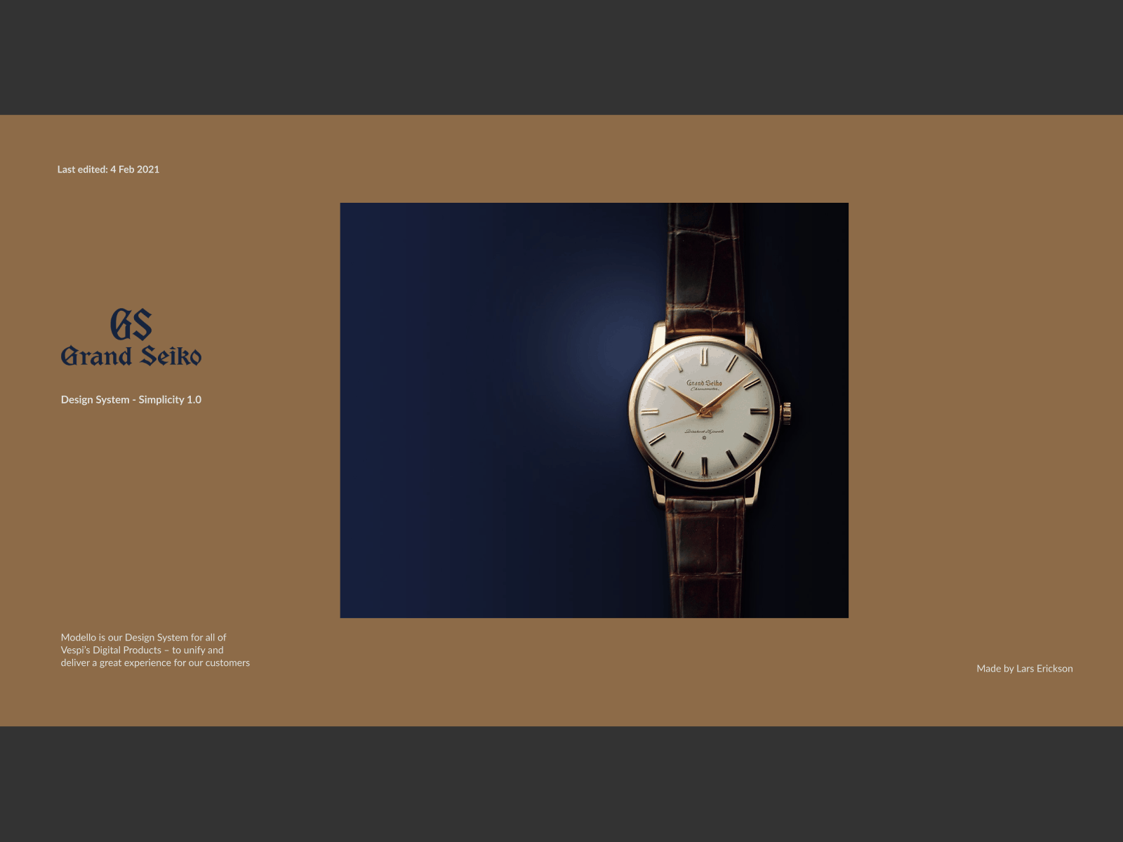 Grand Seiko Design System dailyui design ux web