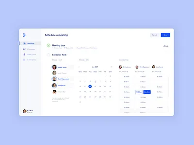 Scheduling a meeting booking calendar illustration meeting saas design ui design ui ux