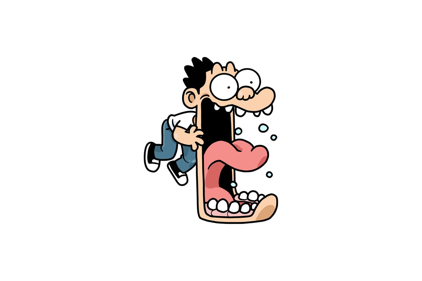 Very Surprised Man artwork cartoon character character design design doodle emotion enexpected envato envatoelements expression graphic illustration response surprise vector