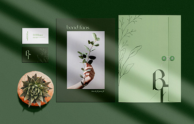 Logo and Branding - Bond Fans botanical botanical logo branding design hi dribbble logo minimalist minimalist logo modern logo visual identity