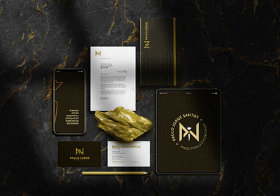 Paulo Jorge Visual Identity - Stationery brand design visual identity