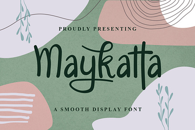 Maykatta Font branding cool display font font design graphicdesign handlettering handwritten font logo unique