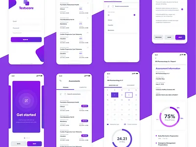 Healthcare Staff Testing Application iOS android app assessment dashboard healthcare ios app design ios design technology testing testingservices ui ux