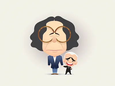Frannie and Marty adobe illustrator character design illustration jerrod maruyama vector