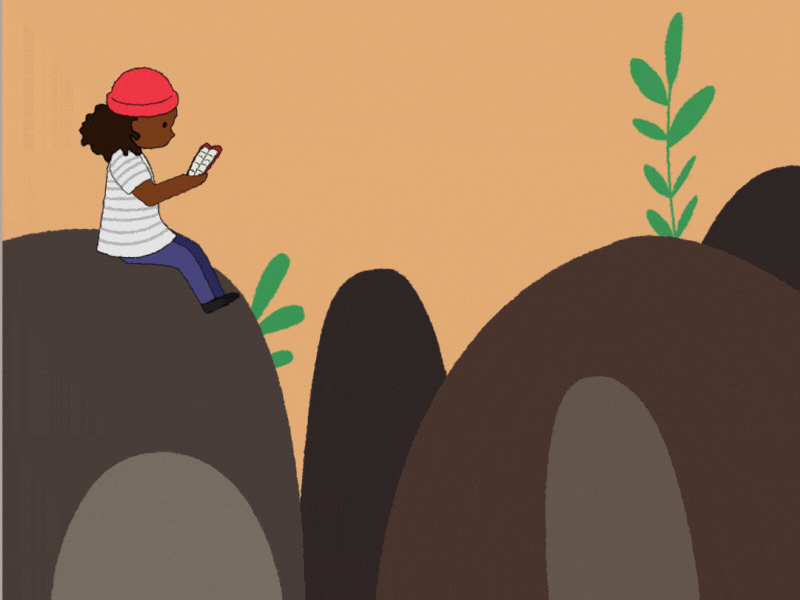 Reading adobe illustrator african american afro after effects animation black character