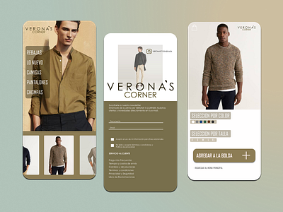 Verona's Corner mobile ui ux ui