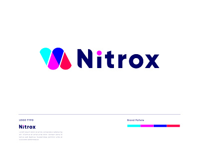 Nitrox Modern Logo - Brand identity - N logo mark abstract logo app logo branding business logo creative flat logo gradient graphic design icon logo logo designer logo mark logos logotype medical minimalist logo modern logo n logo professional vector