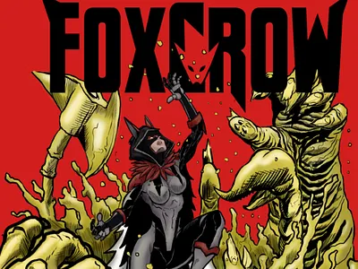 FoxCrow Logo comic book comic book cover comics logo