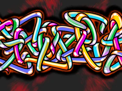 Graffiti shoker style digital art procreate sketch artwork color design graffiti graffiti digital illustration lettering shoker sketch typography