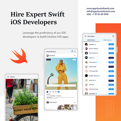 Hire Expert Swift iOS App Developers in USA swift app development swift app development company