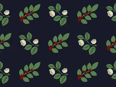 Tea and coffee coffee decorative drink floral pattern seamless surface design tea texture