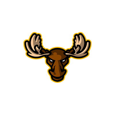 Moose Mascot Logo abstract animal branding colorful design illustration logo mascot mascotlogo sports