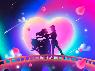 Dancing lover art design illustration