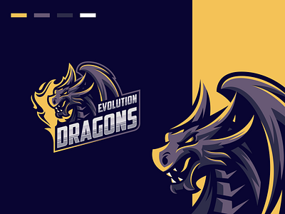 Dragon logo design brand brand design branding character designs dragon esport esports game games icon ilustrator logo mascot masculine sports vector