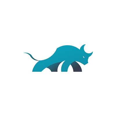 Bull Icon Logo abstract animal branding design icon logo minimal vector